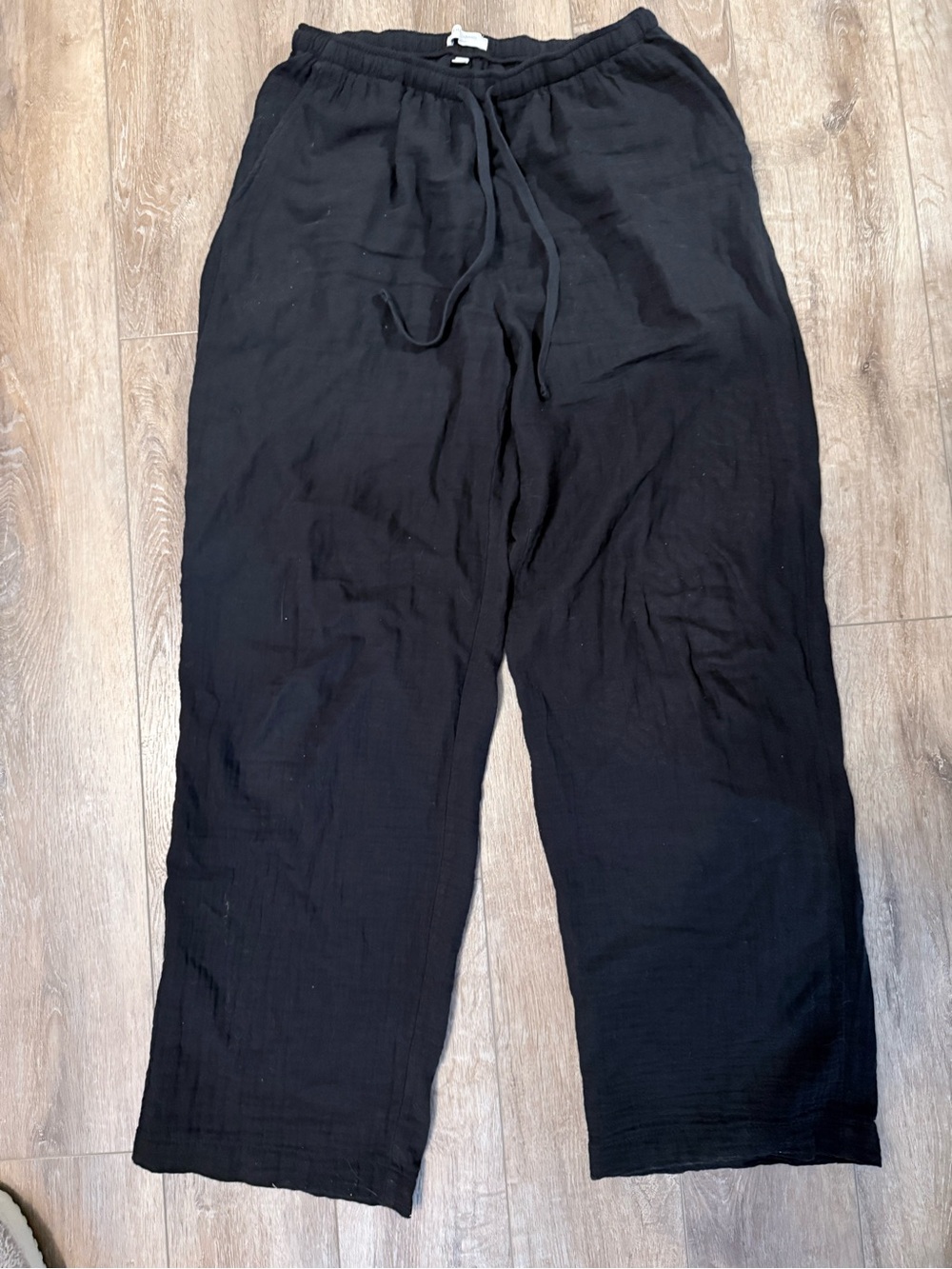 Little moon sail Black Drawstring Pants